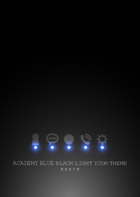 ACADEMY BLUE BLACK LIGHT ICON THEME
