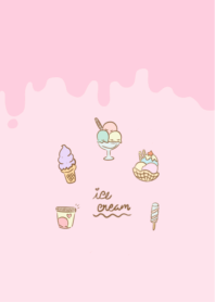 Ice cream pink