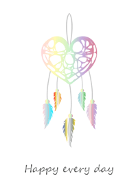 愛戀羽毛捕夢網-夢幻