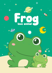 Frog Cutie Galaxy Green