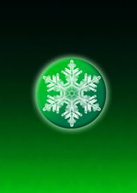 Winter button blue green