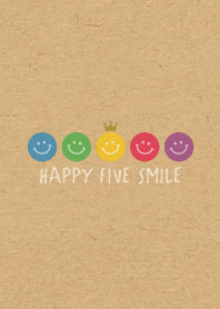 HAPPY CROWN SMILE -5color KRAFT- 15