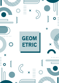 Happy Flat Geometric Jungle Mist