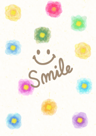 大人水彩お花-スマイル7-