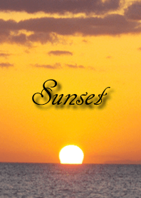 Luck rises in the sunset sky