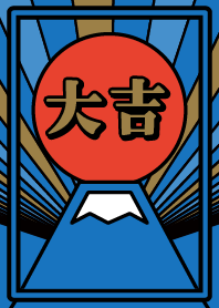 Sunrise/Lucky Mt.Fuji/ Blue x Red x Gold