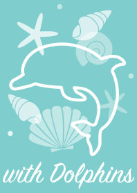 with Dolphins "aqua"