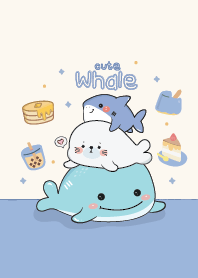 whale so cute : sweet blue