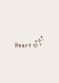หัวใจ3 *สีน้ำตาล*