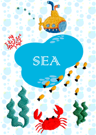 Sea embroidery