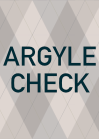 ARGYLE CHECK simple beige