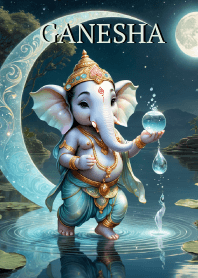 Ganesha in Songkran & win lottery Theme