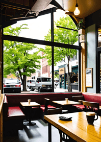 Cozy Coffee shop 9FF3B3