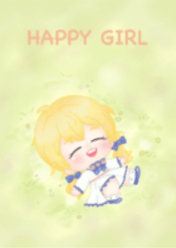 Happy and lucky girl