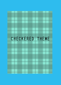 MINT GREEN CHECKERED THEMEj-BLUE-GREEN