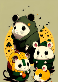 Halloween Hamster b52754