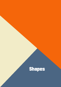 Shapes Orange+yellow+dark blue Theme.