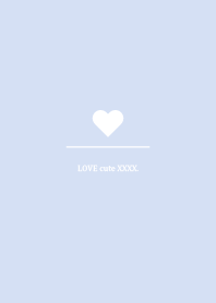 simple love heart Theme Happy blue white