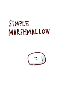 sederhana marshmallow putih biru