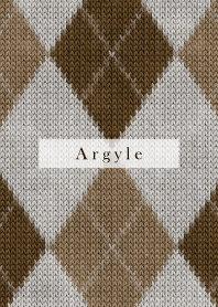 Argyle Style Embroidery beige 77