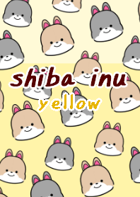 shibainu dog theme14 yellow