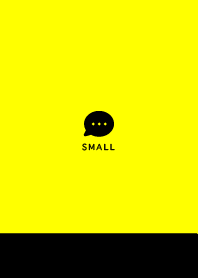 Small Button / Black & Neon Yellow