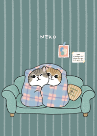 neko in love - cadet blue