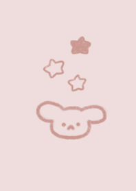 うすいくすみピンクとうさぎ