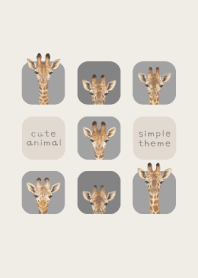 ANIMALS - Giraffe - ASH GRAY