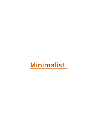 Minimalist THEME @146