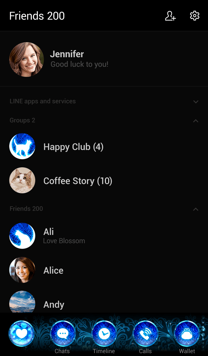 Line クリエイターズ着せかえ 大人可愛い 三日月と猫の着せかえ