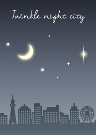 Twinkle night city black