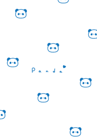 Panda Pattern/blue white.