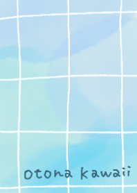 Adult cute art series watercolor check