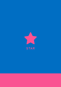 Lucky Star - Vivid Pink&Blue
