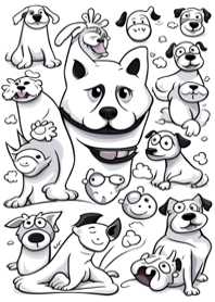 Simple dog illustration