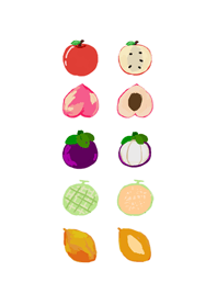 Cute sweet fruit doodle