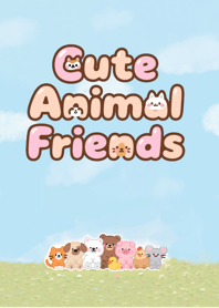 Cute animals land