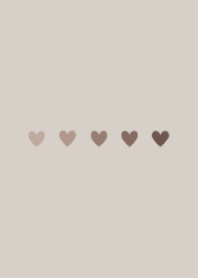 Heart-beige gradation