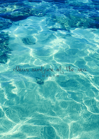 clean surface of the sea 22 -BLUE-