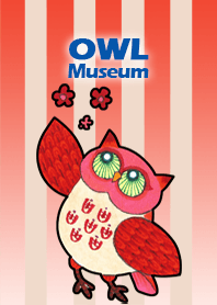 フクロウ 博物館 165- Blooming Flower Owl