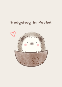 Hedgehog in Pocket -brown-