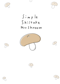 simple Shiitake mushroom.