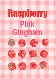 Raspberry and Pink Gingham Pattern