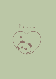 熊貓和心 / pistachio brown