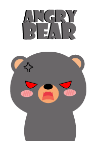 Angry Black Bear Face Theme