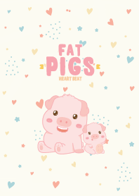 Fat Pigs Heart Beat Lovely