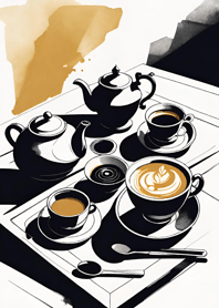 Leisurely coffee time   8DDFFe