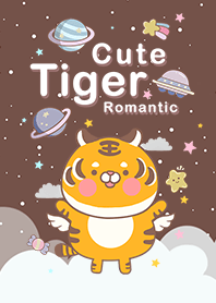 misty cat-cute Tiger galaxy brown