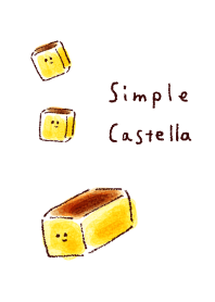 simple Castella white blue.